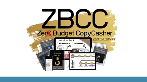 Zero Budget CopyCasher von Affili Forge